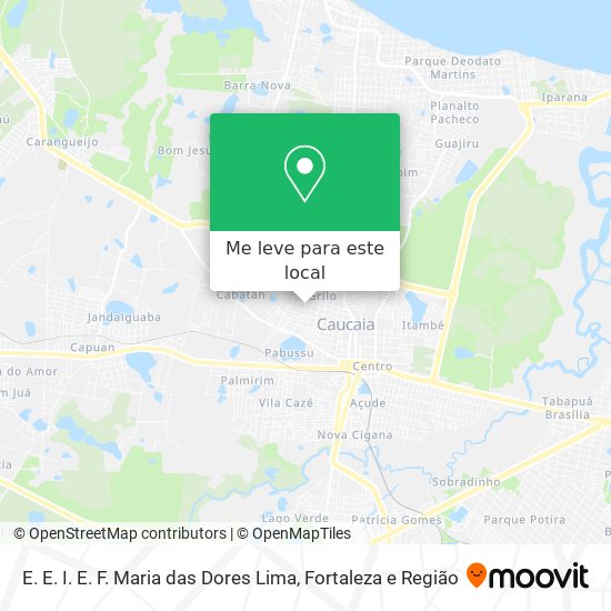 E. E. I. E. F. Maria das Dores Lima mapa