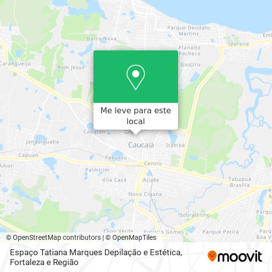 Espaço Tatiana Marques Depilação e Estética mapa