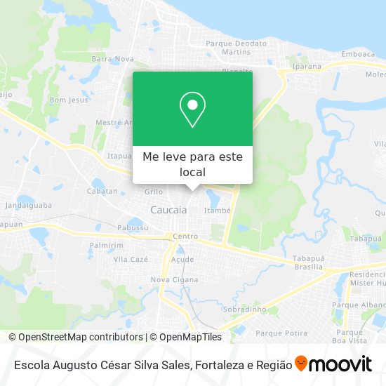 Escola Augusto César Silva Sales mapa