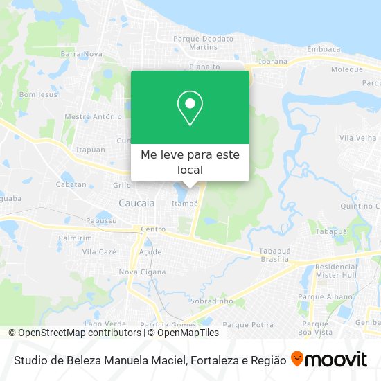 Studio de Beleza Manuela Maciel mapa