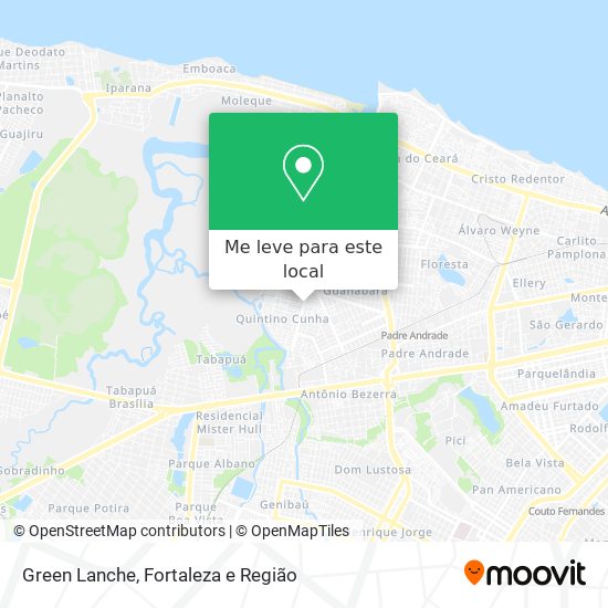 Green Lanche mapa