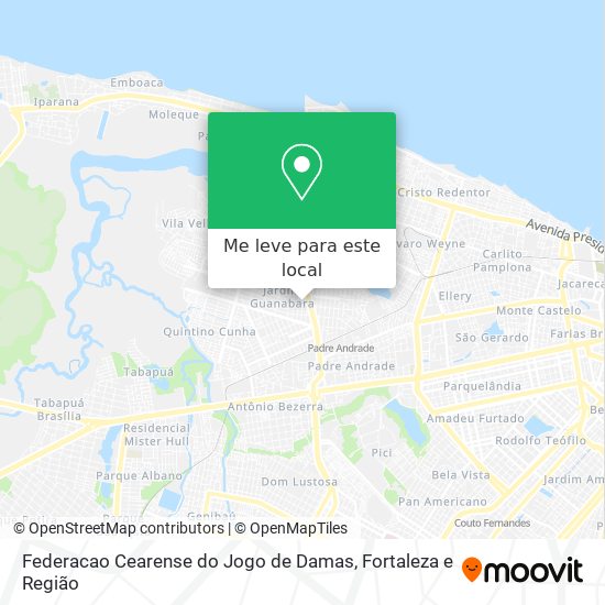 Federacao Cearense do Jogo de Damas mapa