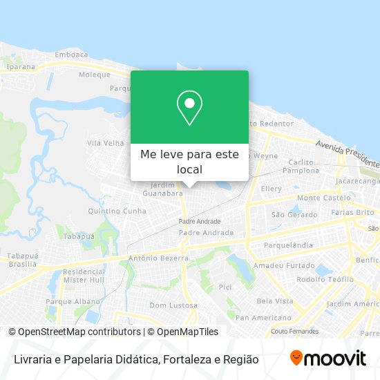 Livraria e Papelaria Didática mapa