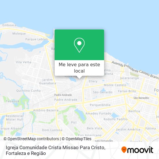 Igreja Comunidade Crista Missao Para Cristo mapa