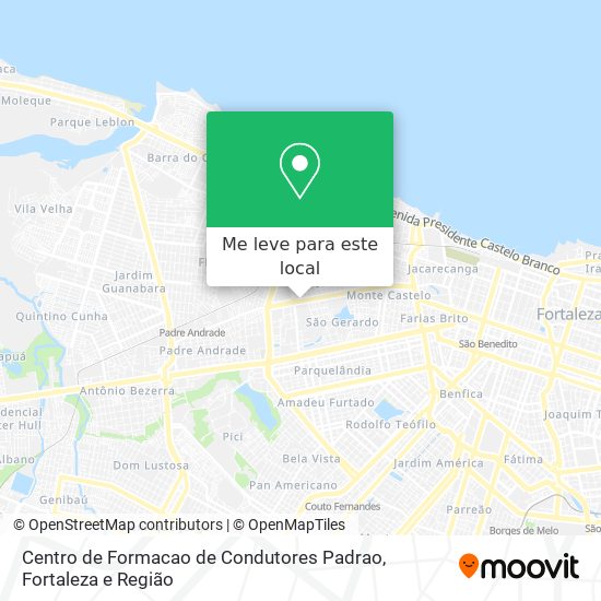 Centro de Formacao de Condutores Padrao mapa