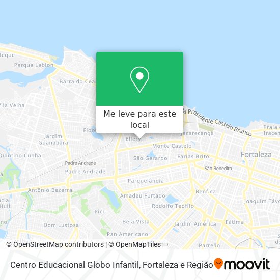 Centro Educacional Globo Infantil mapa
