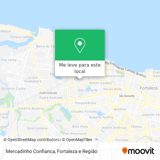 Mercadinho Confianca mapa