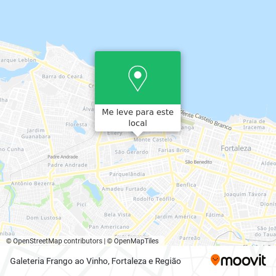 Galeteria Frango ao Vinho mapa