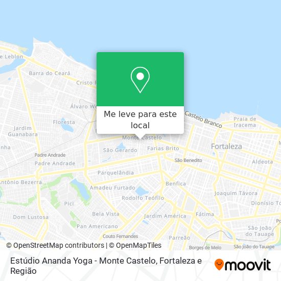 Estúdio Ananda Yoga - Monte Castelo mapa