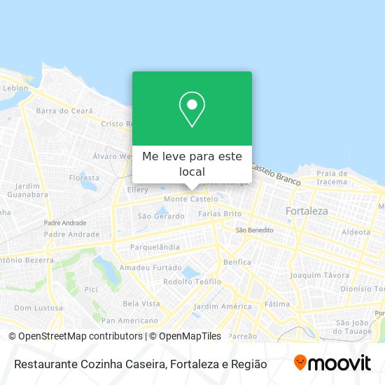 Restaurante Cozinha Caseira mapa