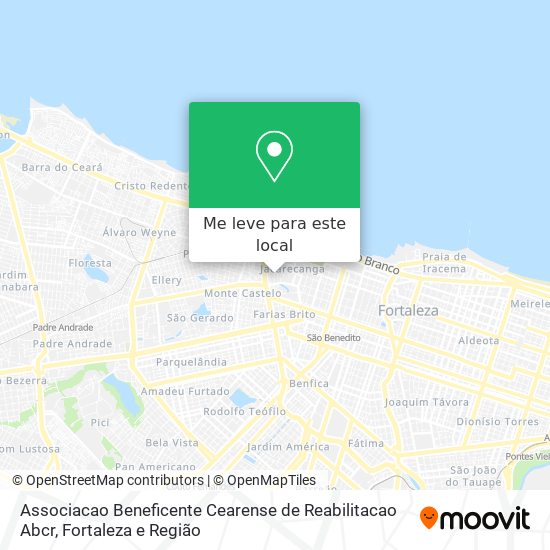 Associacao Beneficente Cearense de Reabilitacao Abcr mapa