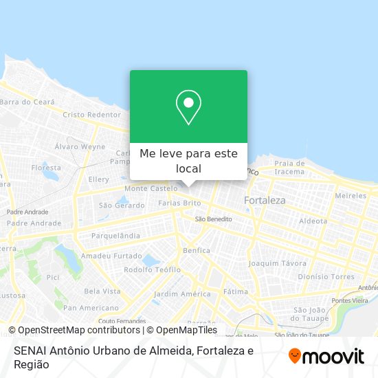 SENAI Antônio Urbano de Almeida mapa