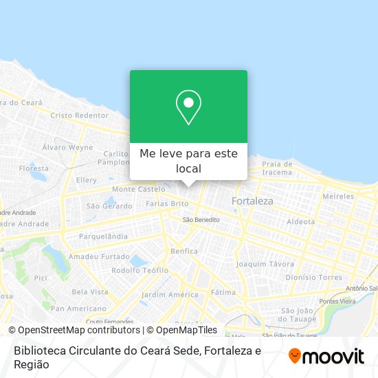 Biblioteca Circulante do Ceará Sede mapa