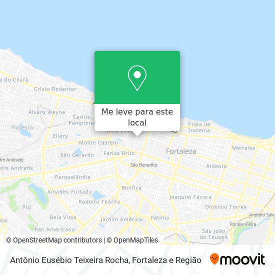 Antônio Eusébio Teixeira Rocha mapa