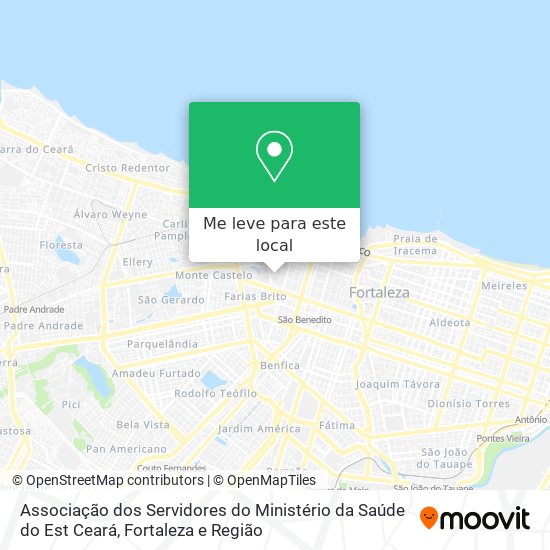 Associação dos Servidores do Ministério da Saúde do Est Ceará mapa