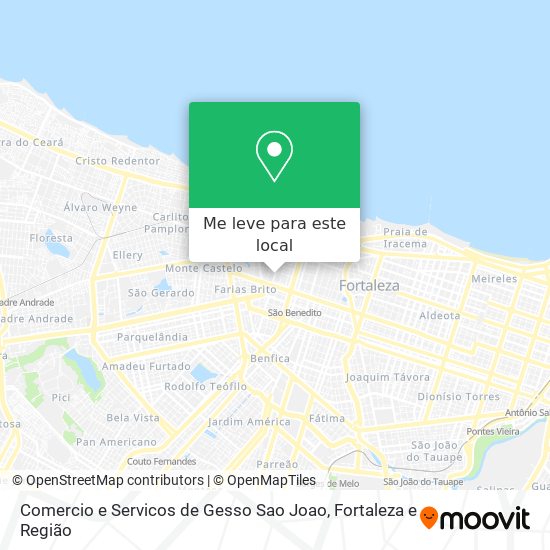 Comercio e Servicos de Gesso Sao Joao mapa