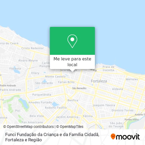 Funci Fundação da Criança e da Família Cidadã mapa