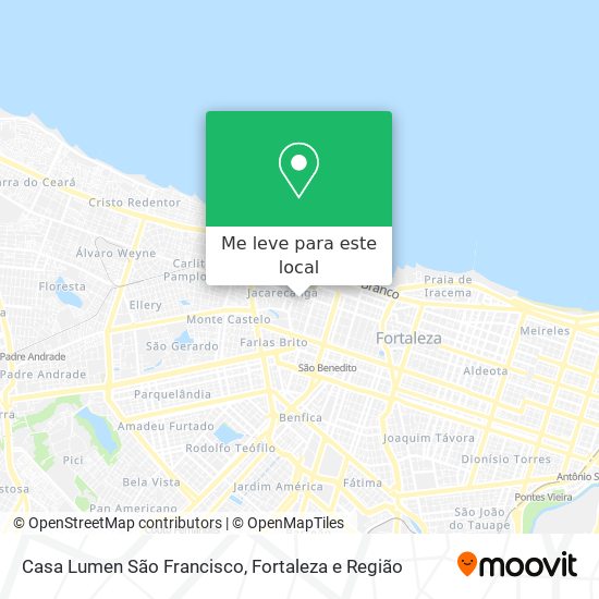 Casa Lumen São Francisco mapa