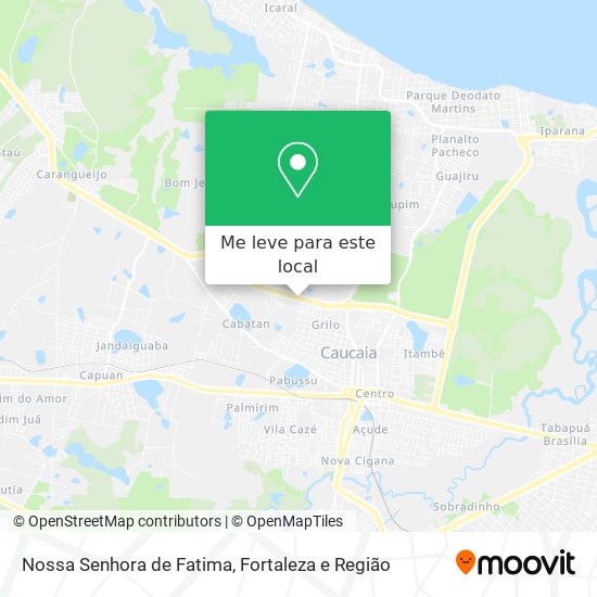 Nossa Senhora de Fatima mapa