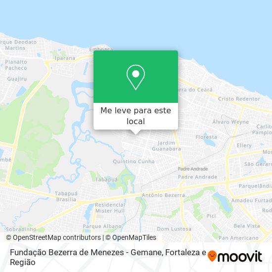Fundação Bezerra de Menezes - Gemane mapa