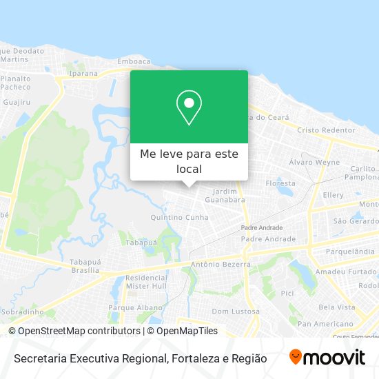 Secretaria Executiva Regional mapa