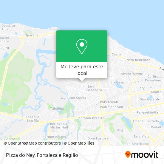 Pizza do Ney mapa