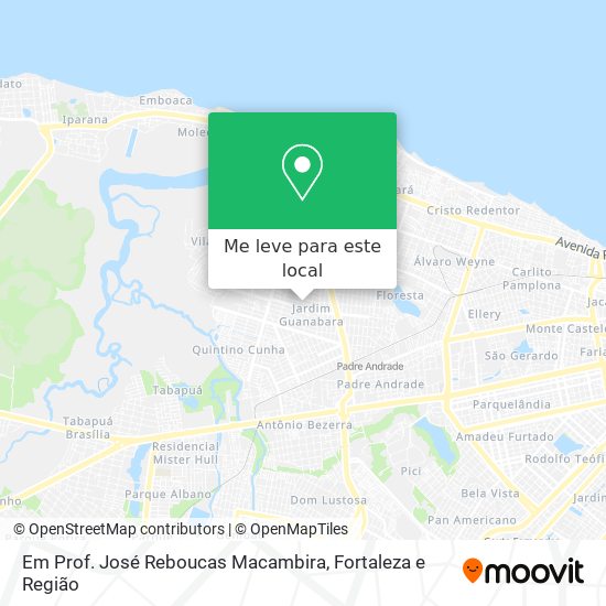 Em Prof. José Reboucas Macambira mapa