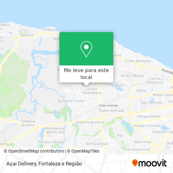 Açai Delivery mapa