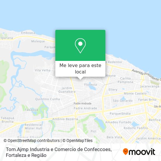 Tom.Ajmp Industria e Comercio de Confeccoes mapa