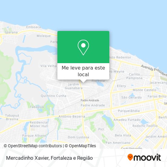 Mercadinho Xavier mapa