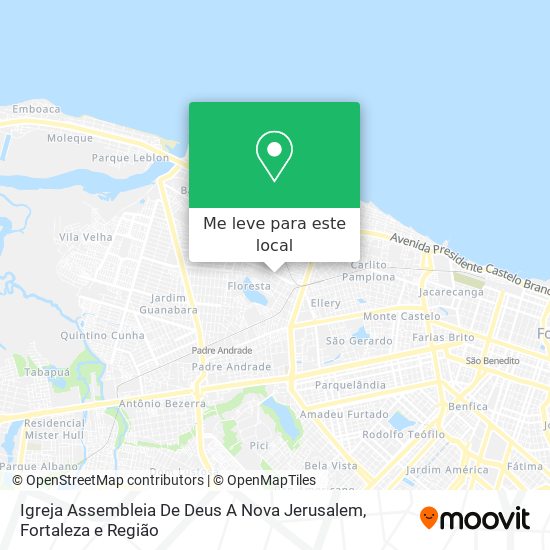 Igreja Assembleia De Deus A Nova Jerusalem mapa