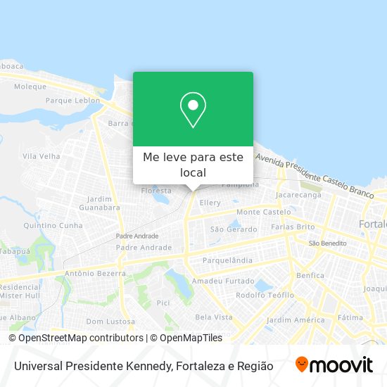 Universal Presidente Kennedy mapa
