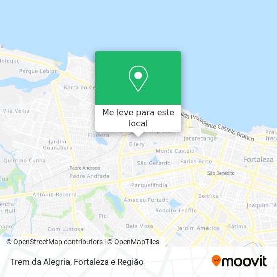 Trem da Alegria mapa