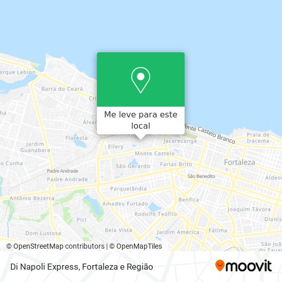 Di Napoli Express mapa
