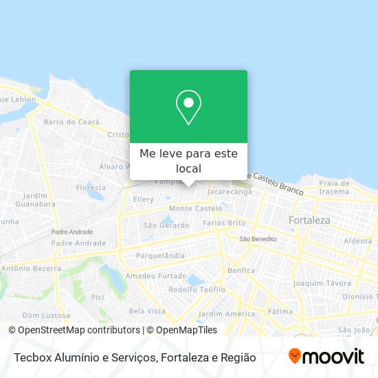 Tecbox Alumínio e Serviços mapa