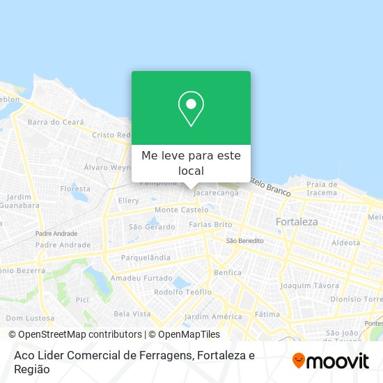 Aco Lider Comercial de Ferragens mapa