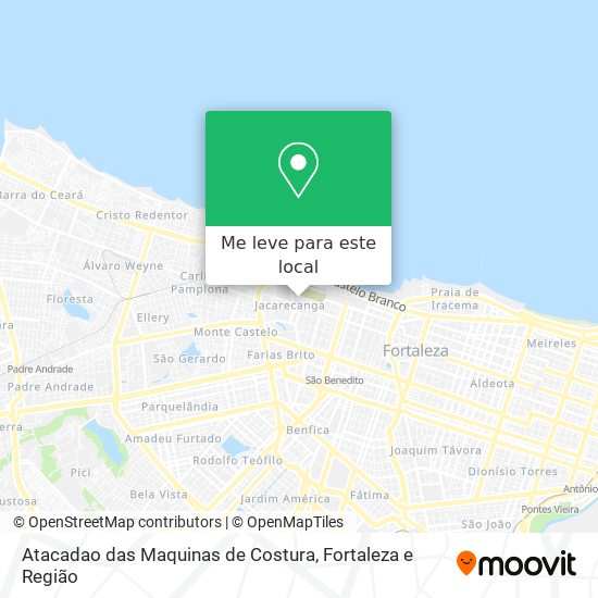 Atacadao das Maquinas de Costura mapa