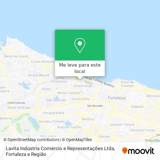Lavita Indústria Comércio e Representações Ltda mapa