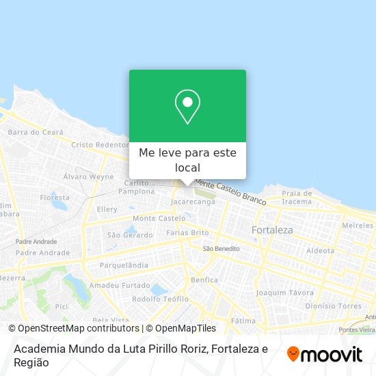 Academia Mundo da Luta Pirillo Roriz mapa