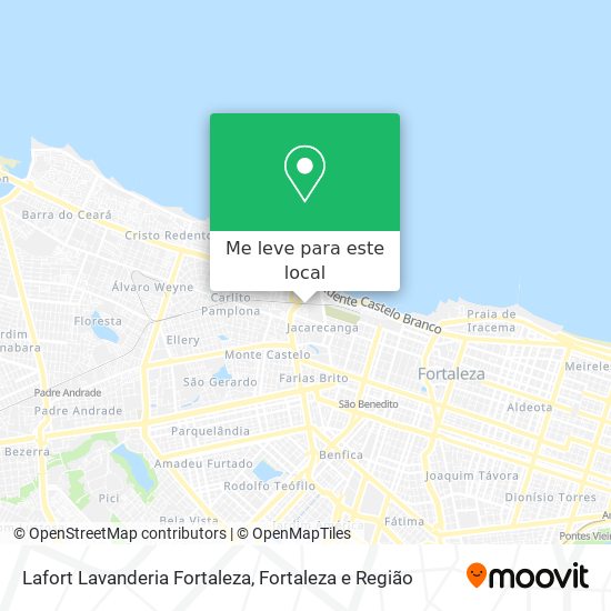 Lafort Lavanderia Fortaleza mapa