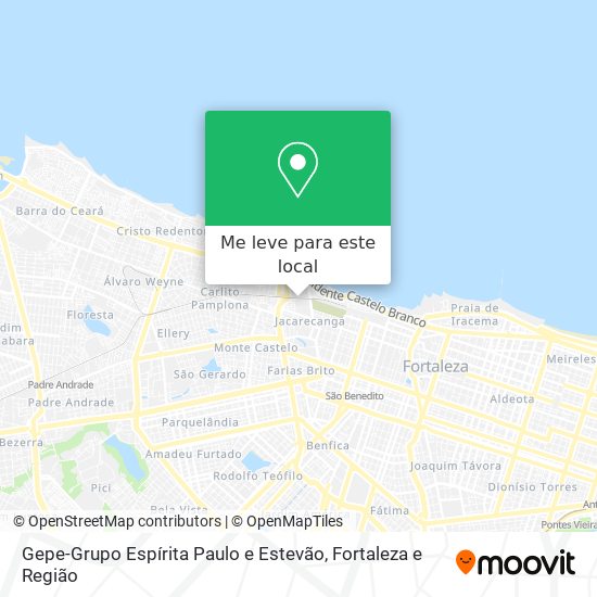 Gepe-Grupo Espírita Paulo e Estevão mapa