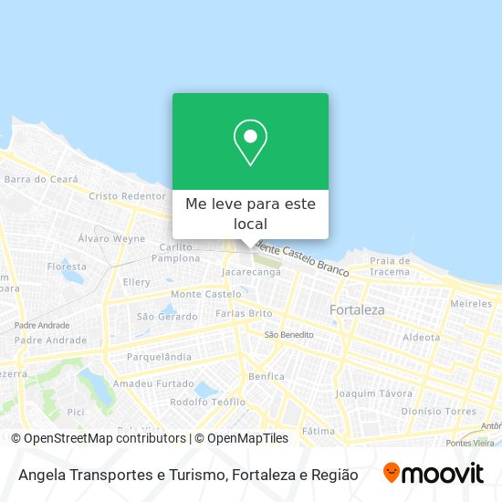 Angela Transportes e Turismo mapa