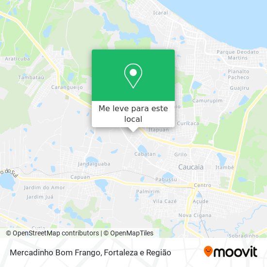 Mercadinho Bom Frango mapa