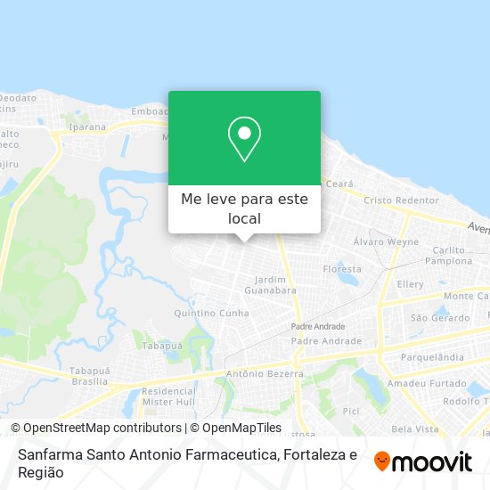 Sanfarma Santo Antonio Farmaceutica mapa