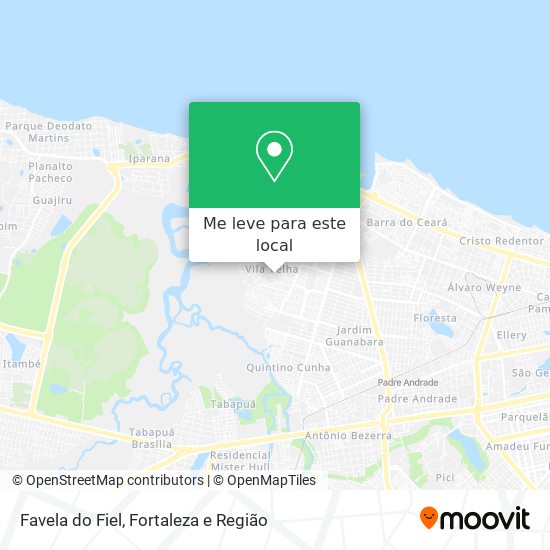 Favela do Fiel mapa