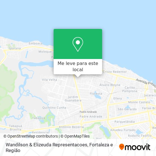 Wandilson & Elizeuda Representacoes mapa