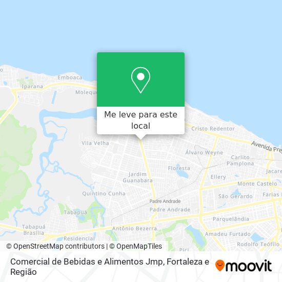 Comercial de Bebidas e Alimentos Jmp mapa