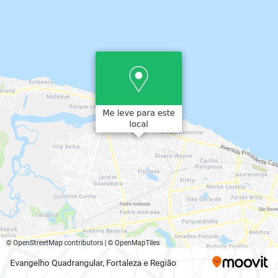 Evangelho Quadrangular mapa