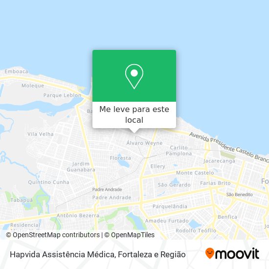 Hapvida Assistência Médica mapa