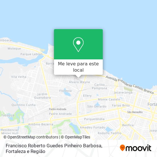 Francisco Roberto Guedes Pinheiro Barbosa mapa